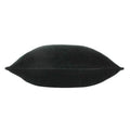 Black - Side - Furn Solo Velvet Square Cushion Cover