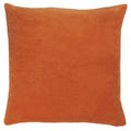 Orange - Front - Furn Solo Velvet Square Cushion Cover