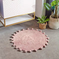 Blush - Back - Furn Circle Pom Pom Bath Mat