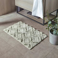 Moonbeam - Back - The Linen Yard Diamond Tufted Bath Mat