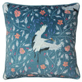 Slate Blue - Front - Paoletti Georgiana Botanical Cushion Cover