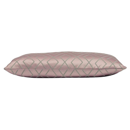Rose - Back - Prestigious Textiles Pivot Geometric Cushion Cover