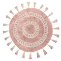 Blush - Front - Furn Circle Tassel Mandala Bath Mat