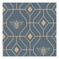 French Blue - Side - Furn Bee Deco Geometric Duvet Cover Set