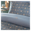 French Blue - Back - Furn Bee Deco Geometric Duvet Cover Set