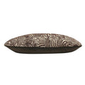 Earth Brown - Side - Kai Hector Jacquard Zebra Cushion Cover