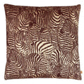 Earth Brown - Front - Kai Hector Jacquard Zebra Cushion Cover