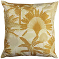 Ochre Yellow - Front - Evans Lichfield Palm Tree Outdoor Cushion Cover