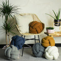 Ginger - Back - Furn Boucle Fleece Knotted Cushion