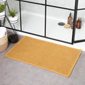 Ochre Yellow - Back - The Linen Yard Loft Rectangular Bath Mat