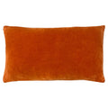 Orange - Back - Furn Mangata Velvet Rectangular Cushion Cover