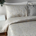 Oyster - Lifestyle - Paoletti Jacquard Marble Duvet Cover Set