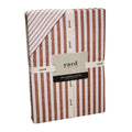 Pecan - Front - The Linen Yard Hebden Melange Stripe Duvet Cover Set