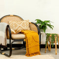 Pecan-Black - Lifestyle - Furn Banda Tassel Throw