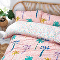 Pink - Side - Style Lab Palmtropolis Duvet Cover Set