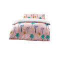 Pink - Front - Style Lab Palmtropolis Duvet Cover Set