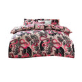 Ruby-Pink - Front - Furn Serpentine Tropical Duvet Set