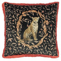 Paprika Red-Black - Front - Paoletti Kitraya Leopard Cushion Cover