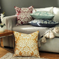 Slate Blue - Lifestyle - Paoletti Melrose Floral Cushion Cover