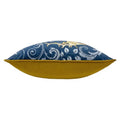 Navy-Golden Yellow - Side - Paoletti Harewood Stag Cushion Cover
