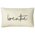White-Black - Front - Furn Breathe Shearling Rectangular Cushion Cover