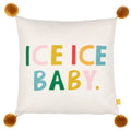 Off White - Front - Furn Ice Ice Baby Pom Pom Cushion Cover