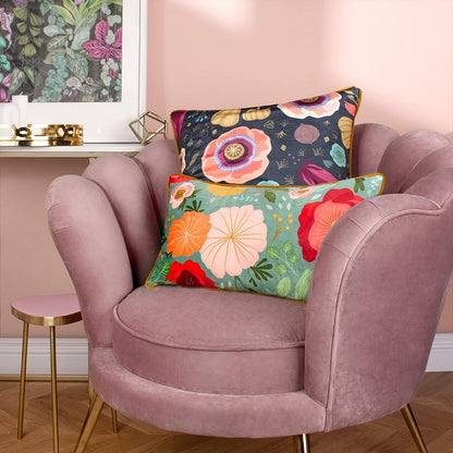 Black-Green - Lifestyle - Kate Merritt Bright Blooms Cushion Cover