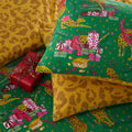 Green-Gold - Back - Furn Purrfect Christmas Duvet Cover Set
