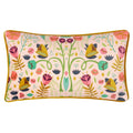 Pink-Navy - Front - Kate Merritt Riverside Botanics Illustration Cushion Cover