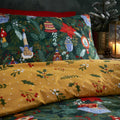 Pine Green - Back - Furn Deck The Halls Christmas Duvet Cover Set