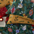 Pine Green - Side - Furn Deck The Halls Christmas Duvet Cover Set