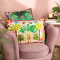 Multicoloured - Lifestyle - Kate Merritt Tropical Peacock Illustration Cushion Cover