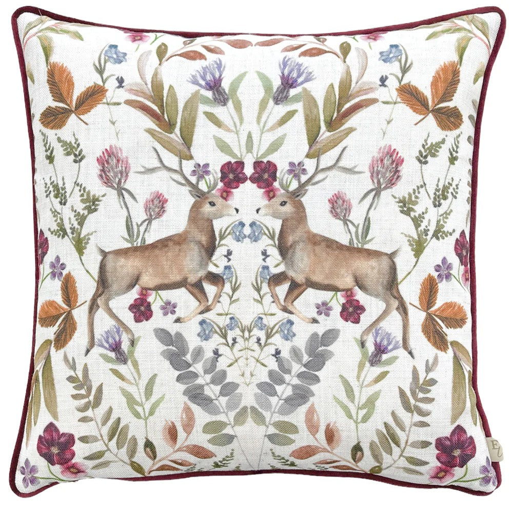 Shiraz - Front - Evans Lichfield Stag Mirrored Cushion Cover
