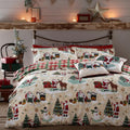 Cream-Red-Green - Lifestyle - Furn Santa Claus Christmas Duvet Cover Set