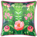 Green - Front - Kate Merritt Spring Blooms Illustration Cushion Cover
