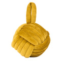 Ochre - Front - Furn Velvet Knotted Door Stopper