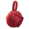 Red - Front - Furn Velvet Knotted Door Stopper