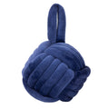 Navy - Front - Furn Velvet Knotted Door Stopper