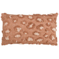 Cinnamon Orange - Front - Furn Maeve Tufted Leopard Print Cushion Cover