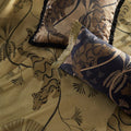 Gold - Side - Paoletti Moondusk Exotic Jacquard Animals Duvet Cover Set