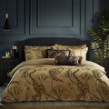 Gold - Lifestyle - Paoletti Moondusk Exotic Jacquard Animals Duvet Cover Set