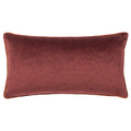 Marsala-Russet - Front - Paoletti Torto Velvet Rectangular Cushion Cover