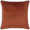 Russet-Marsala - Front - Paoletti Torto Velvet Rectangular Cushion Cover