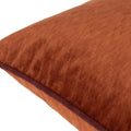 Russet-Marsala - Side - Paoletti Torto Velvet Rectangular Cushion Cover