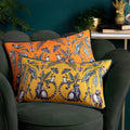Yellow - Side - Wylder Wild Mirrored Creatures Cushion Cover