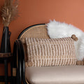 Natural-White - Front - Furn Ayaan Pom Pom Cushion Cover