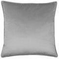 Silver - Back - Paoletti Bloomsbury Velvet Cushion Cover