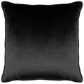 Black - Back - Paoletti Bloomsbury Velvet Cushion Cover