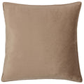 Taupe - Back - Paoletti Bloomsbury Velvet Cushion Cover