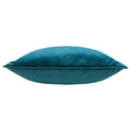 Teal - Side - Paoletti Bloomsbury Velvet Cushion Cover